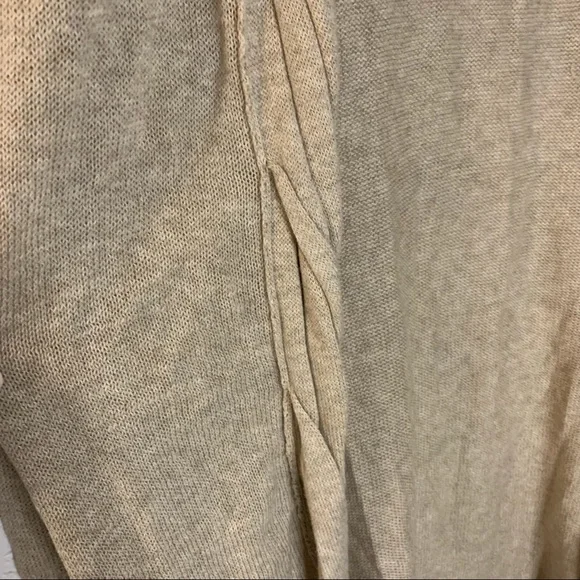 Revolve LAmade Twist Front Cardigan Dark Oatmeal Heather Size Medium NWT - Picture 6 of 8